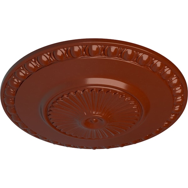 Lyon Ceiling Medallion (Fits Canopies Up To 3 5/8), Hand-Painted Firebrick, 23 1/2OD X 3 1/4P